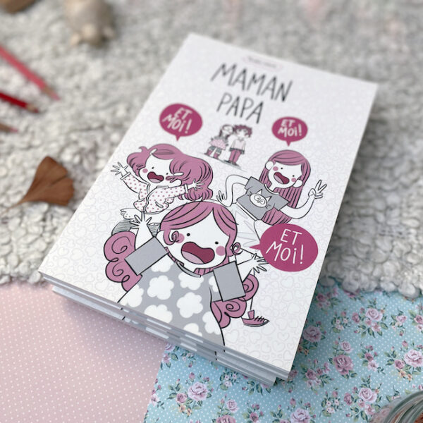 Couverture du livre Maman papa et moi et moi et moi par minikim maïté lajic