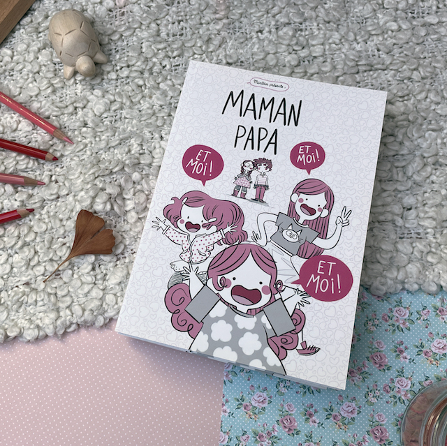 Couverture du livre Maman papa et moi et moi et moi par minikim maïté lajic