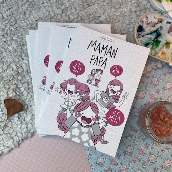 Couverture du livre Maman papa et moi et moi et moi par minikim maïté lajic